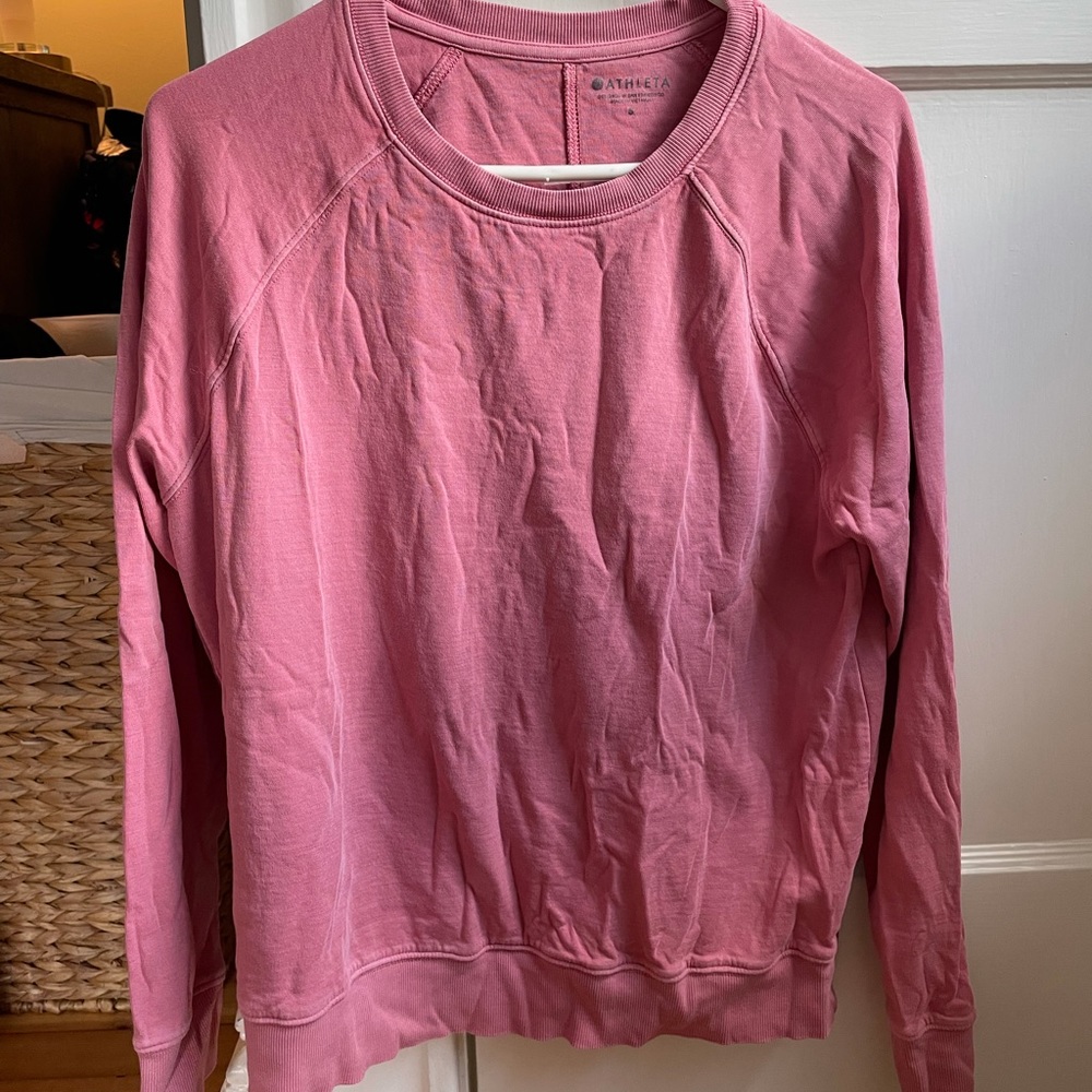Athleta pink sweatshirt